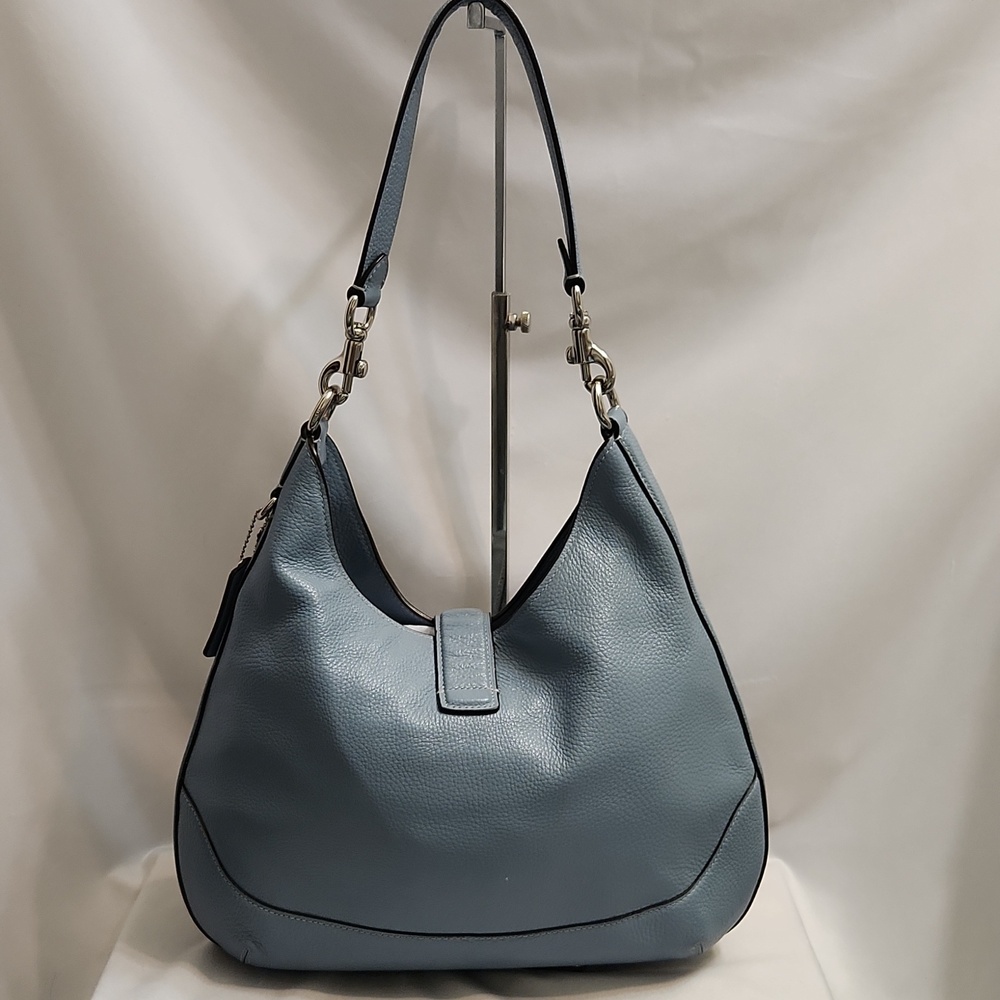 Coach Amber Pebble Leather Hobo Shoulder Bag - Picture 2 of 16
